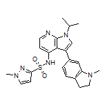 N-[1-Isopropyl-3-(1-methyl-6-indolinyl)-7-azaindol-4-yl]-1-methylpyrazole-3-sulfonamide