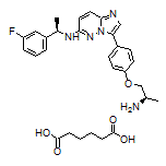 3-[4-[(R)-2-Aminopropoxy]phenyl]-N-[(R)-1-(3-fluorophenyl)ethyl]imidazo[1,2-b]pyridazin-6-amine Adipate