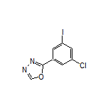 2-(3-Chloro-5-iodophenyl)-1,3,4-oxadiazole