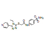 2-[[4-Ethyl-5-(4-pyridyl)-4H-1,2,4-triazol-3-yl]thio]-N-(4-sulfamoylphenyl)acetamide