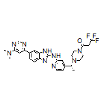(R)-1-[4-[1-[2-[[6-[6-(Dimethylamino)-4-pyrimidinyl]-2-benzimidazolyl]amino]-4-pyridyl]ethyl]-1-piperazinyl]-3,3,3-trifluoro-1-propanone