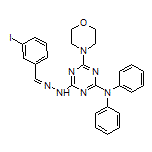 4-[2-(3-Iodobenzylidene)hydrazino]-6-morpholino-N,N-diphenyl-1,3,5-triazin-2-amine