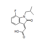 (E)-2-(7-Fluoro-1-isobutyl-2-oxoindolin-3-ylidene)acetic Acid