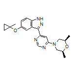 cis-2,6-Dimethyl-4-[6-[5-(1-methylcyclopropoxy)-3-indazolyl]-4-pyrimidinyl]morpholine
