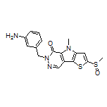 6-(3-Aminobenzyl)-4-methyl-2-(methylsulfinyl)-4H-thieno[2’,3’:4,5]pyrrolo[2,3-d]pyridazin-5(6H)-one