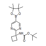 2-[1-(Boc-amino)cyclobutyl]pyrimidine-5-boronic Acid Pinacol Ester