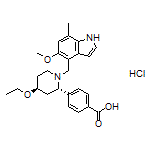 4-[(2S,4S)-4-Ethoxy-1-[(5-methoxy-7-methyl-4-indolyl)methyl]-2-piperidyl]benzoic Acid Hydrochloride
