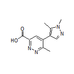 5-(1,5-Dimethyl-1H-pyrazol-4-yl)-6-methylpyridazine-3-carboxylic Acid