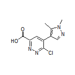 6-Chloro-5-(1,5-dimethyl-4-pyrazolyl)pyridazine-3-carboxylic Acid