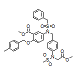 Methyl 5-[N-[4-[N-(2-methoxy-2-oxoethyl)methylsulfonamido]benzyl]-1-phenylmethylsulfonamido]-2-[(4-methylbenzyl)oxy]benzoate