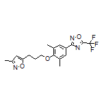 3-[3,5-Dimethyl-4-[3-(3-methyl-5-isoxazolyl)propoxy]phenyl]-5-(trifluoromethyl)-1,2,4-oxadiazole