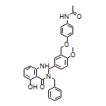 N-[4-[[5-(3-Benzyl-5-hydroxy-4-oxo-1,2,3,4-tetrahydro-2-quinazolinyl)-2-methoxybenzyl]oxy]phenyl]acetamide