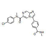 N-(4-Chlorophenyl)-N-methyl-3-[4-(methylcarbamoyl)phenyl]imidazo[1,2-a]pyrazine-6-carboxamide