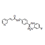 (E)-N-(2-Amino-4-fluorophenyl)-4-[[3-(3-pyridyl)acrylamido]methyl]benzamide
