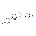 4-Chloro-N-[5-(4-fluorophenyl)-1,3,4-oxadiazol-2-yl]benzamide