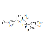 6-(1-Cyclopropyl-4-pyrazolyl)-3-[difluoro(6-fluoro-2-methyl-2H-indazol-5-yl)methyl]-[1,2,4]triazolo[4,3-b]pyridazine