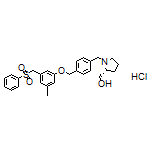 (R)-[1-[4-[[3-Methyl-5-[(phenylsulfonyl)methyl]phenoxy]methyl]benzyl]-2-pyrrolidinyl]methanol Hydrochloride