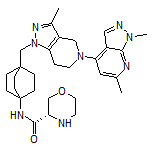 (S)-N-[4-[[5-(1,6-Dimethyl-1H-pyrazolo[3,4-b]pyridin-4-yl)-3-methyl-4,5,6,7-tetrahydro-1H-pyrazolo[4,3-c]pyridin-1-yl]methyl]bicyclo[2.2.2]octan-1-yl]morpholine-3-carboxamide