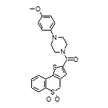 (5,5-Dioxido-4H-thieno[3,2-c]thiochromen-2-yl)[4-(4-methoxyphenyl)-1-piperazinyl]methanone