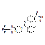 4-[4-Fluoro-3-[2-(trifluoromethyl)-5,6,7,8-tetrahydro-[1,2,4]triazolo[1,5-a]pyrazine-7-carbonyl]benzyl]phthalazin-1(2H)-one