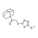 1-(Adamantan-1-yl)-2-[[5-(methylthio)-1,3,4-thiadiazol-2-yl]thio]ethanone