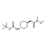 2-[trans-4-(Boc-amino)cyclohexyl]-N-methoxy-N-methylacetamide