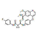 N’-(4-Fluorophenyl)-N-[4-[[7-methoxy-6-(methylcarbamoyl)-4-quinolyl]oxy]phenyl]cyclopropane-1,1-dicarboxamide