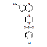 7-Chloro-4-[4-[(4-chlorophenyl)sulfonyl]-1-piperazinyl]quinoline