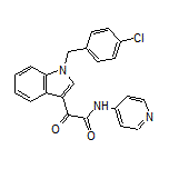 2-[1-(4-Chlorobenzyl)-3-indolyl]-2-oxo-N-(4-pyridyl)acetamide