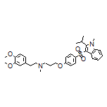 N-(3,4-Dimethoxyphenethyl)-3-[4-[(2-isopropyl-1-methyl-3-indolyl)sulfonyl]phenoxy]-N-methyl-1-propanamine