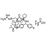 (S)-N-[Bis(4-fluorophenyl)methyl]-1-[2-(2-ethyl-2-isobutyramidobutanamido)-5-guanidinopentanamido]cyclopentanecarboxamide Trifluoroacetate