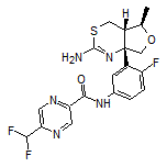 N-[3-[(4aS,5R,7aS)-2-Amino-5-methyl-4a,5,7,7a-tetrahydro-4H-furo[3,4-d][1,3]thiazin-7a-yl]-4-fluorophenyl]-5-(difluoromethyl)pyrazine-2-carboxamide