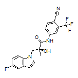 (S)-N-[4-Cyano-3-(trifluoromethyl)phenyl]-3-(5-fluoro-1-indolyl)-2-hydroxy-2-methylpropanamide