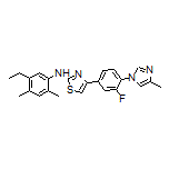 N-(5-Ethyl-2,4-dimethylphenyl)-4-[3-fluoro-4-(4-methyl-1-imidazolyl)phenyl]thiazol-2-amine