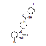 4-(4-Bromo-2-oxo-2,3-dihydro-1-benzimidazolyl)-N-(4-iodophenyl)piperidine-1-carboxamide