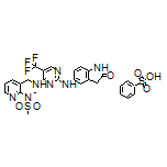 N-Methyl-N-[3-[[[2-[(2-oxo-5-indolinyl)amino]-5-(trifluoromethyl)-4-pyrimidinyl]amino]methyl]-2-pyridyl]methanesulfonamide Benzenesulfonate