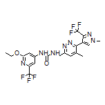 1-[2-Ethoxy-6-(trifluoromethyl)-4-pyridyl]-3-[[5-methyl-6-[1-methyl-3-(trifluoromethyl)-4-pyrazolyl]-3-pyridazinyl]methyl]urea