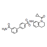 4’-[N-[1-(Cyclopropanecarbonyl)-1,2,3,4-tetrahydro-7-quinolyl]sulfamoyl]biphenyl-3-carboxamide