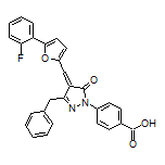 4-[3-Benzyl-4-[[5-(2-fluorophenyl)-2-furyl]methylene]-5-oxo-4,5-dihydro-1-pyrazolyl]benzoic Acid
