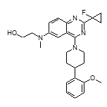 2-[[2-(1-Fluorocyclopropyl)-4-[4-(2-methoxyphenyl)-1-piperidyl]-6-quinazolinyl](methyl)amino]ethanol