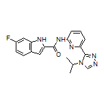 6-Fluoro-N-[6-(4-isopropyl-4H-1,2,4-triazol-3-yl)-2-pyridyl]indole-2-carboxamide