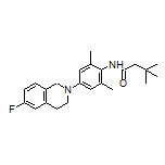 N-[4-(6-Fluoro-3,4-dihydroisoquinolin-2(1H)-yl)-2,6-dimethylphenyl]-3,3-dimethylbutanamide