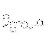 2,2-Diphenyl-5-[4-[(pyridin-3-ylmethylene)amino]-1-piperazinyl]pentanenitrile