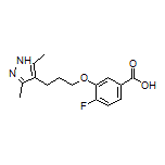 3-[3-(3,5-Dimethyl-4-pyrazolyl)propoxy]-4-fluorobenzoic Acid