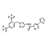 N-[1-[2,4-Bis(trifluoromethyl)benzyl]-4-pyrazolyl]-5-(2-furyl)isoxazole-3-carboxamide