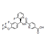 (S)-6-[[[3-Fluoro-4-(trifluoromethoxy)phenyl](3-fluoro-2-pyridyl)methyl]carbamoyl]nicotinic Acid