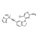 4-[1-(2-Amino-5-chloro-4-pyrimidinyl)-6-indolinyl]-2-(2-thiazolyl)but-3-yn-2-ol