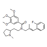 (E)-N-[3-(2-Fluorophenyl)-2-methylallyl]-3,4,5-trimethoxy-N-[2-(1-methyl-2-pyrrolidinyl)ethyl]benzamide