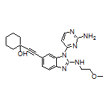1-[[1-(2-Amino-4-pyrimidinyl)-2-[(2-methoxyethyl)amino]-6-benzimidazolyl]ethynyl]cyclohexanol