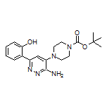 1-Boc-4-[3-amino-6-(2-hydroxyphenyl)-4-pyridazinyl]piperazine